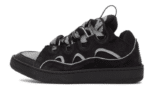 Curb Trainers Black Leather - 图片 2