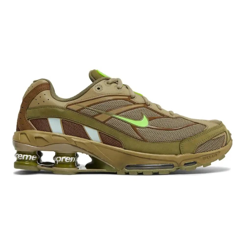 SupremexNikeShoxRide2NeutralOlive_bc9c9100-f66d-4497-839a-10b5677a33ff.jpg Green Brown - 图片 1