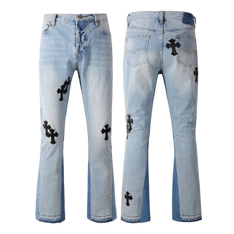 jeans-amiri-gray-crosses-386774_265209e2-b3dc-4307-8c90-abde937311aa.jpg Jeans - 图片 1